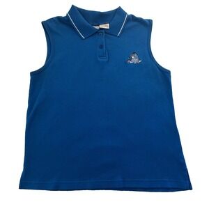 Disney Eeyore Golf Polo Shirt Women's Medium Blue Winnie Pooh Character Top